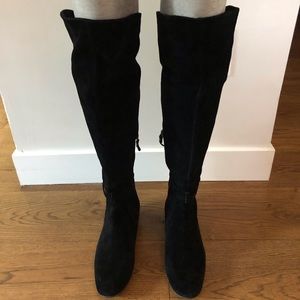 Via Spiga Suede Over the Knee Boot
